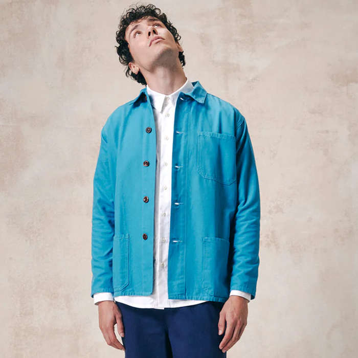 Uskees #3001 Aqua Cotton Overshirt