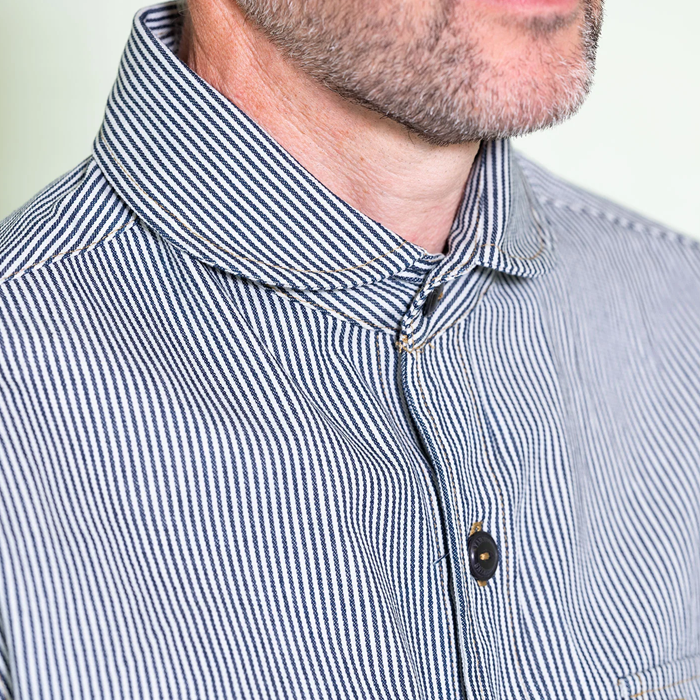 Yarmouth Oilskins Maritime Ticking Stripe Overshirt