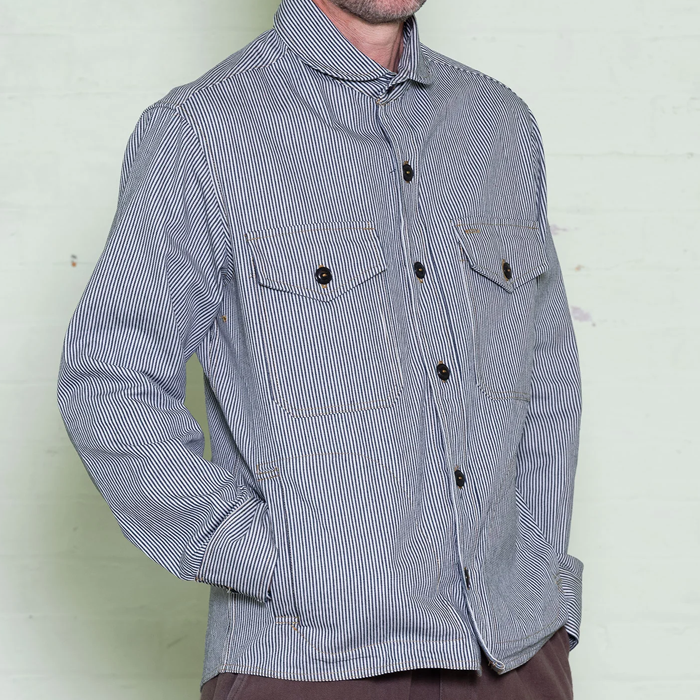 Yarmouth Oilskins Maritime Ticking Stripe Overshirt