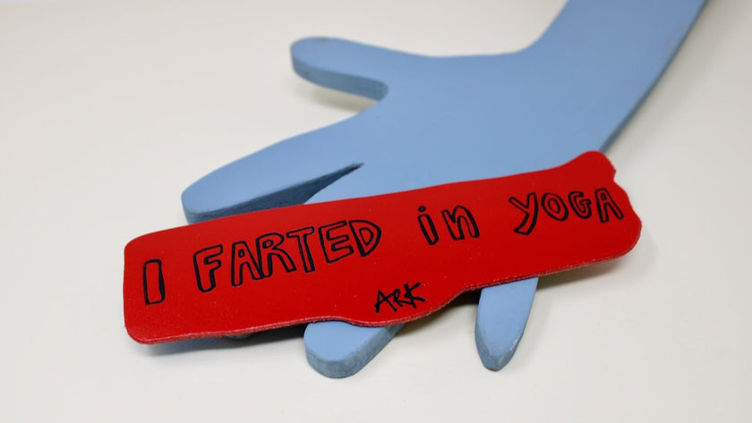 Ark I Farted In Yoga Leather Bookmark