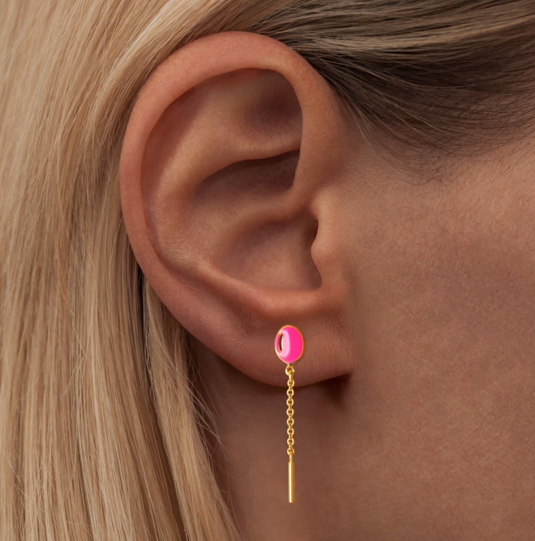 Lulu Copenhagen Pink Balloon Stud Earring