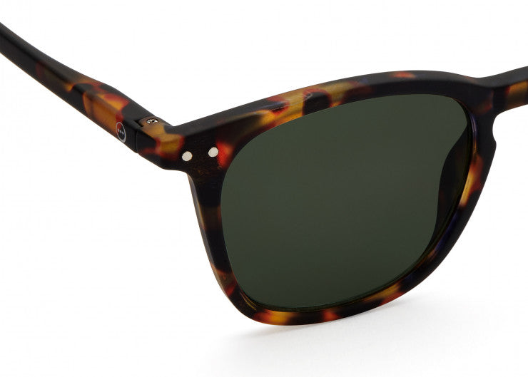 Izipizi #E Tortoise Green Lens Sunglasses