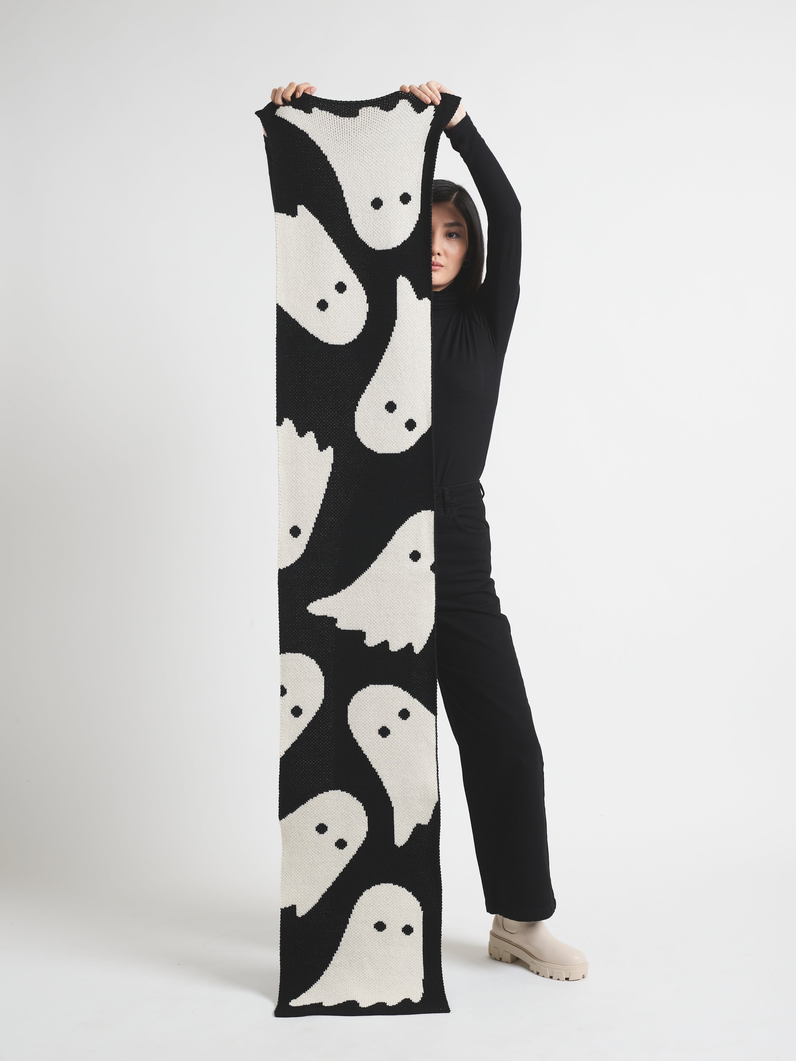 Miss Pompom Ghost Tatty Devine Scarf