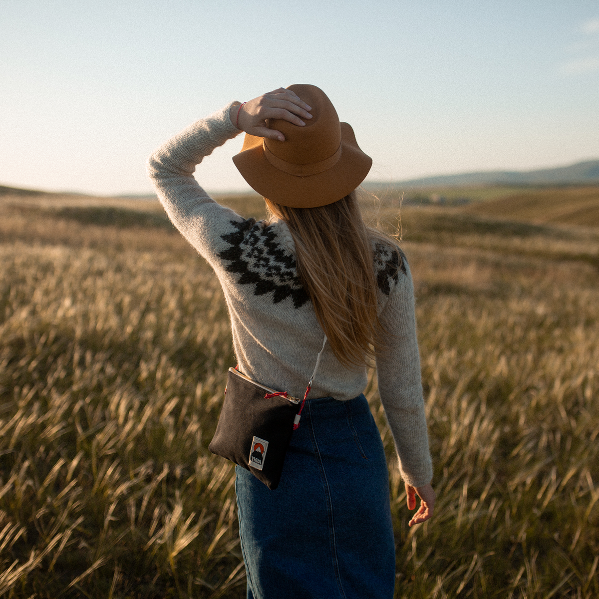 Ykra Black Side Pouch