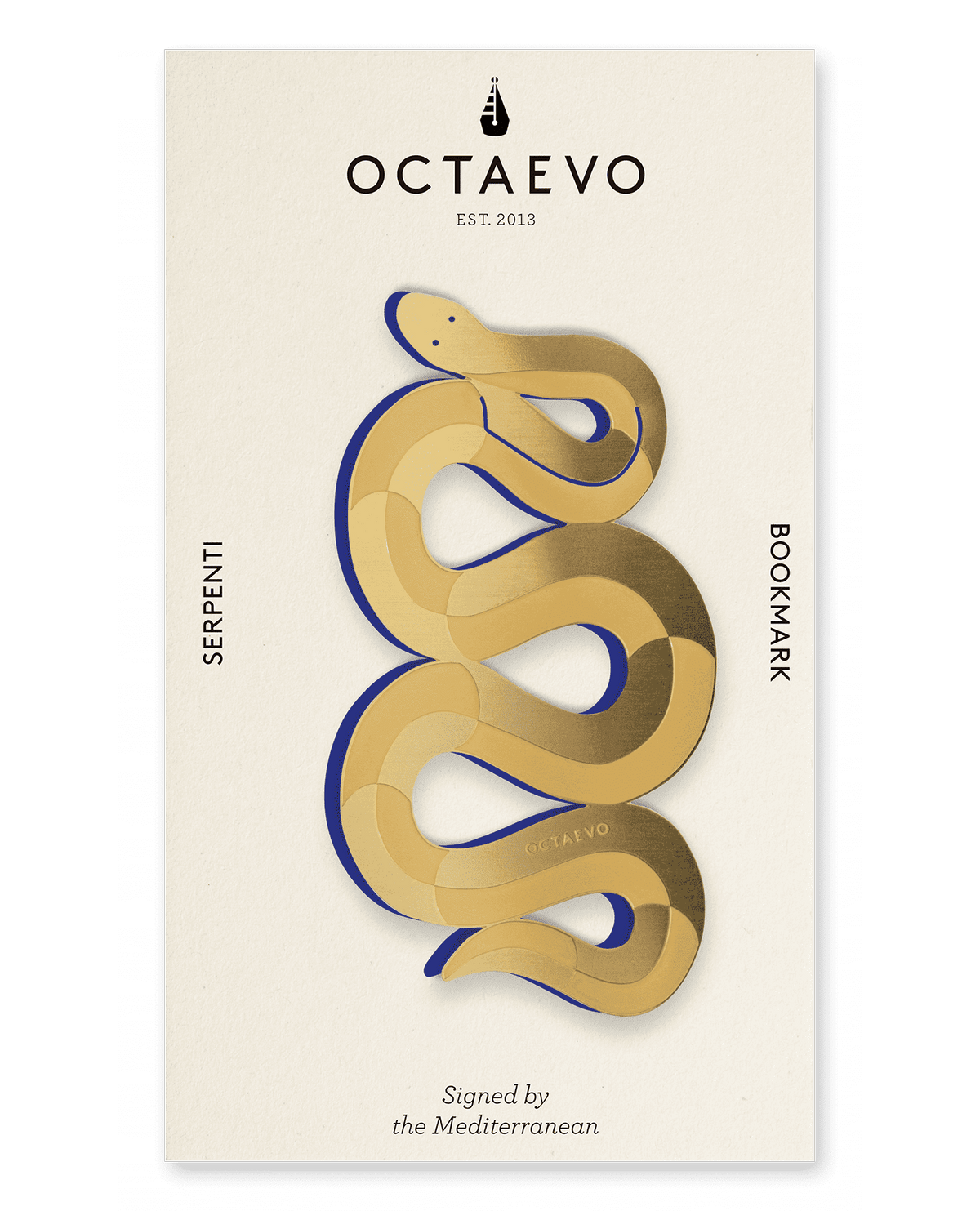 Octaevo Brass Serpenti Snake Bookmark