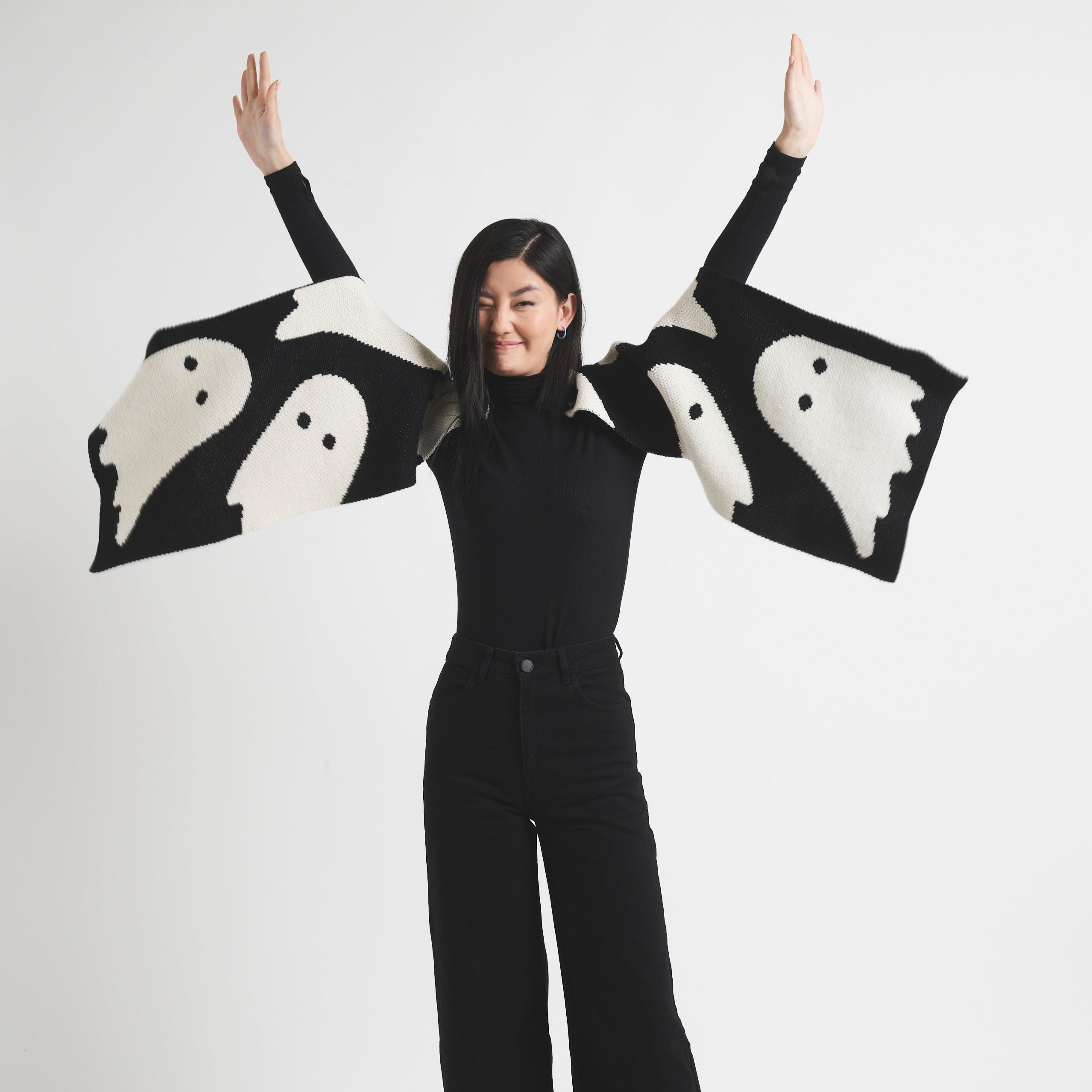 Miss Pompom Ghost Tatty Devine Scarf