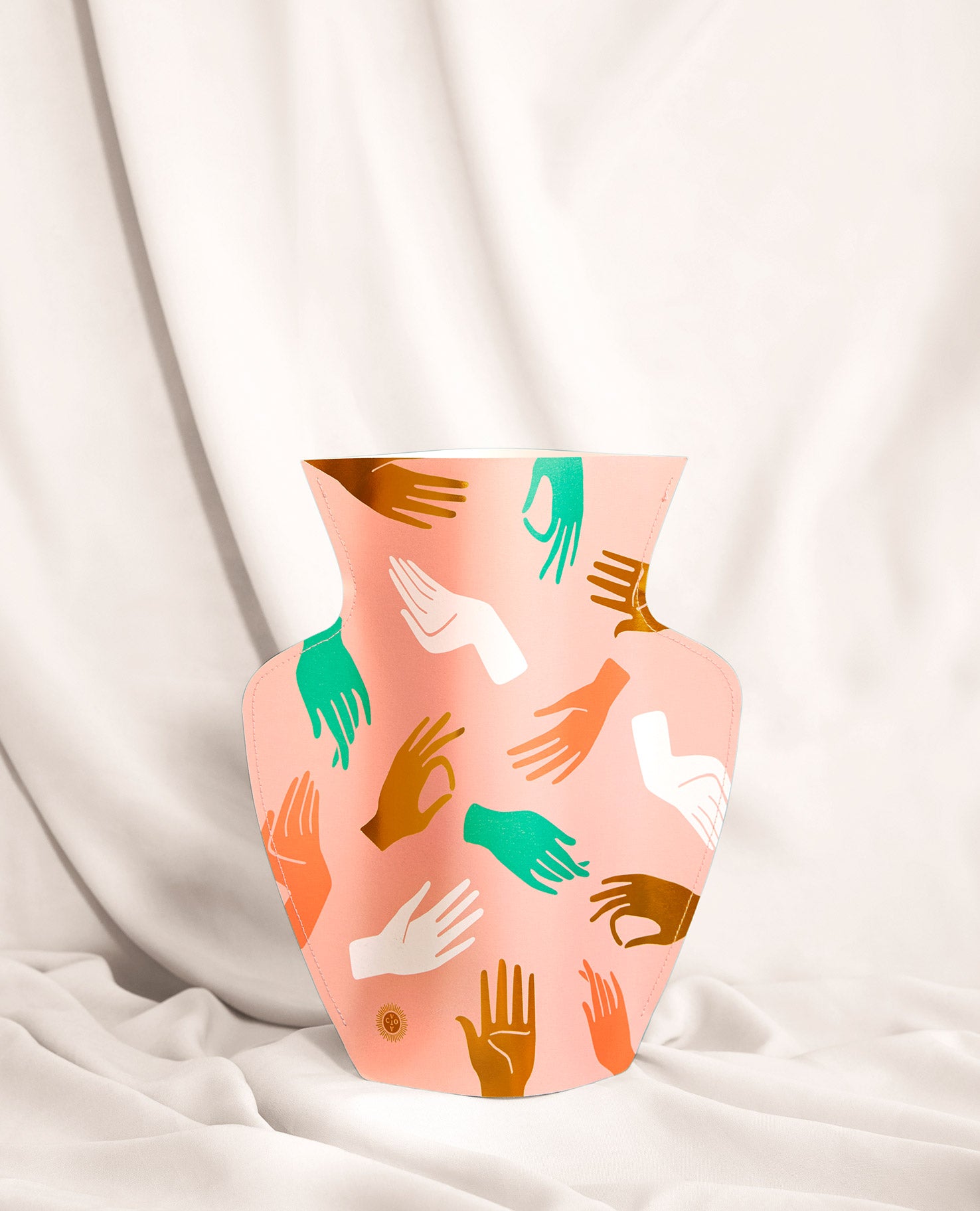 Octaevo Hamsa Pink Large Paper Vase