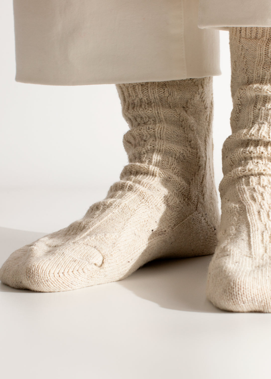Thunders Love Braid Raw White Men’s Socks