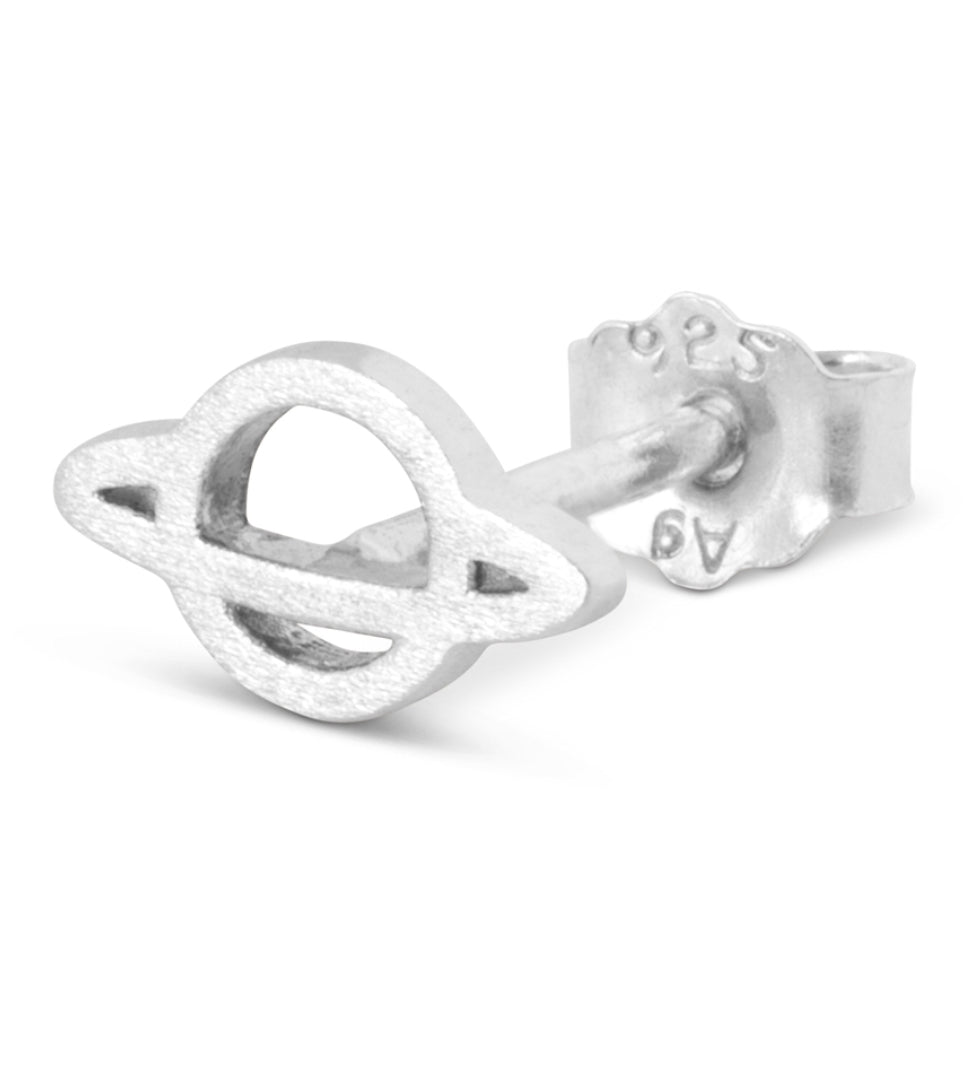 Lulu Copenhagen Silver Saturn Stud Earring