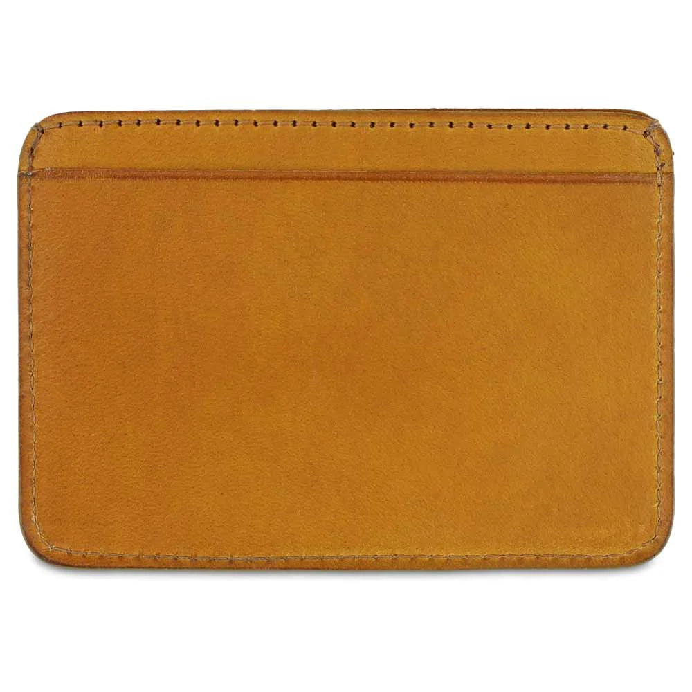 Escuyer Yellow Leather Card Holder