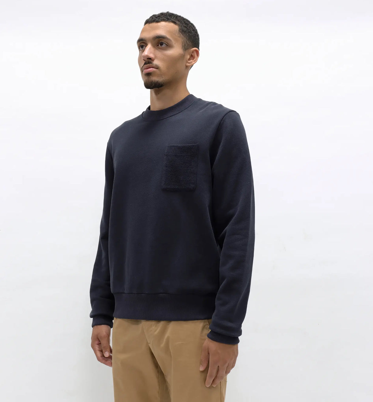 Far Afield Navy Pocket Sweatshirt