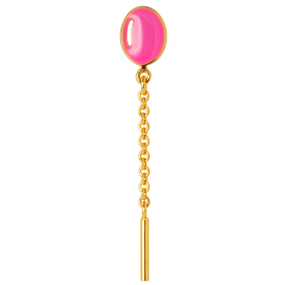 Lulu Copenhagen Pink Balloon Stud Earring