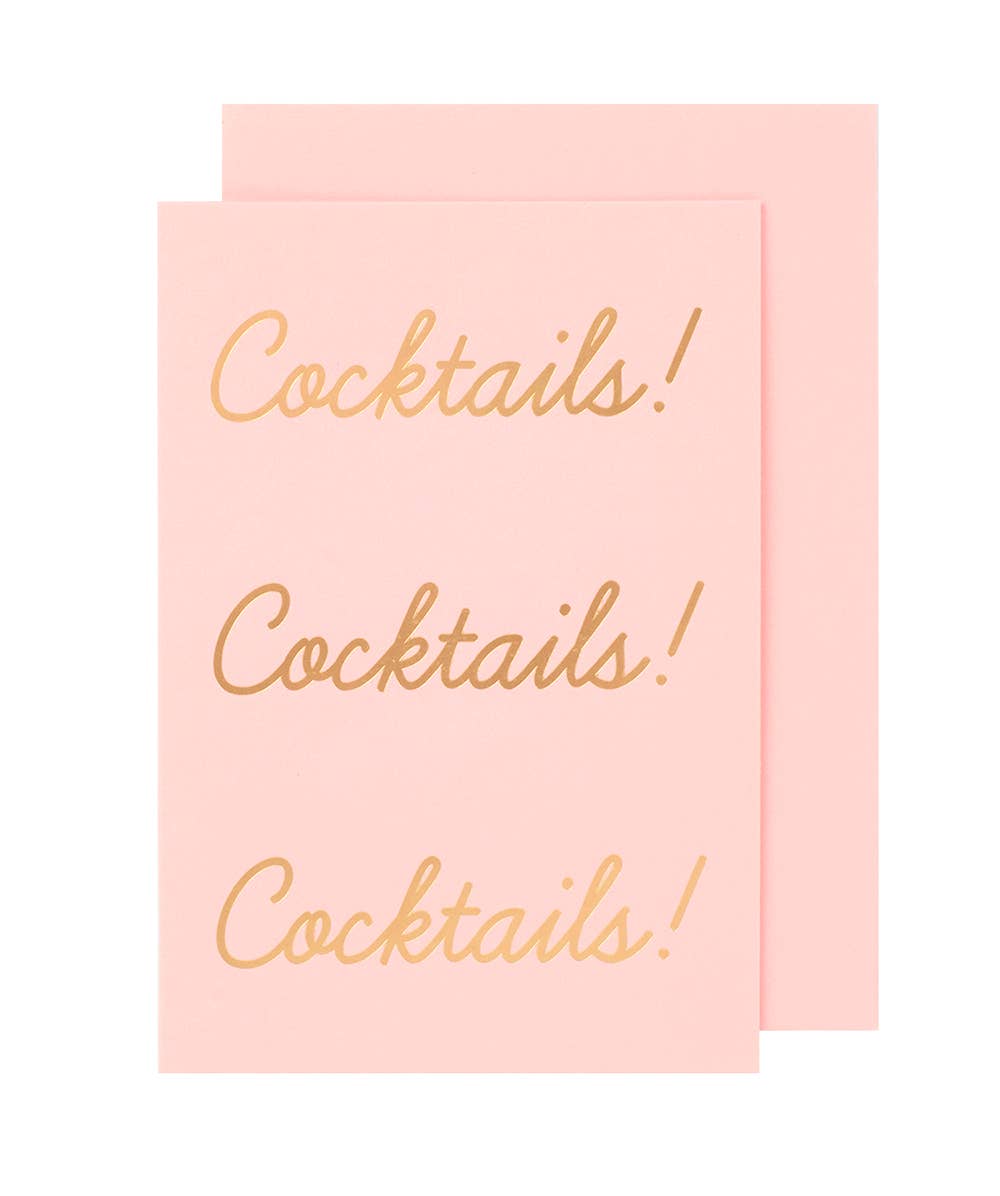 Yes Paper Goods Cocktails! Cocktails! Cocktails! Card