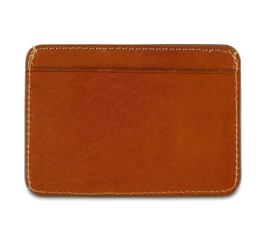 Escuyer Cognac Leather Card Holder