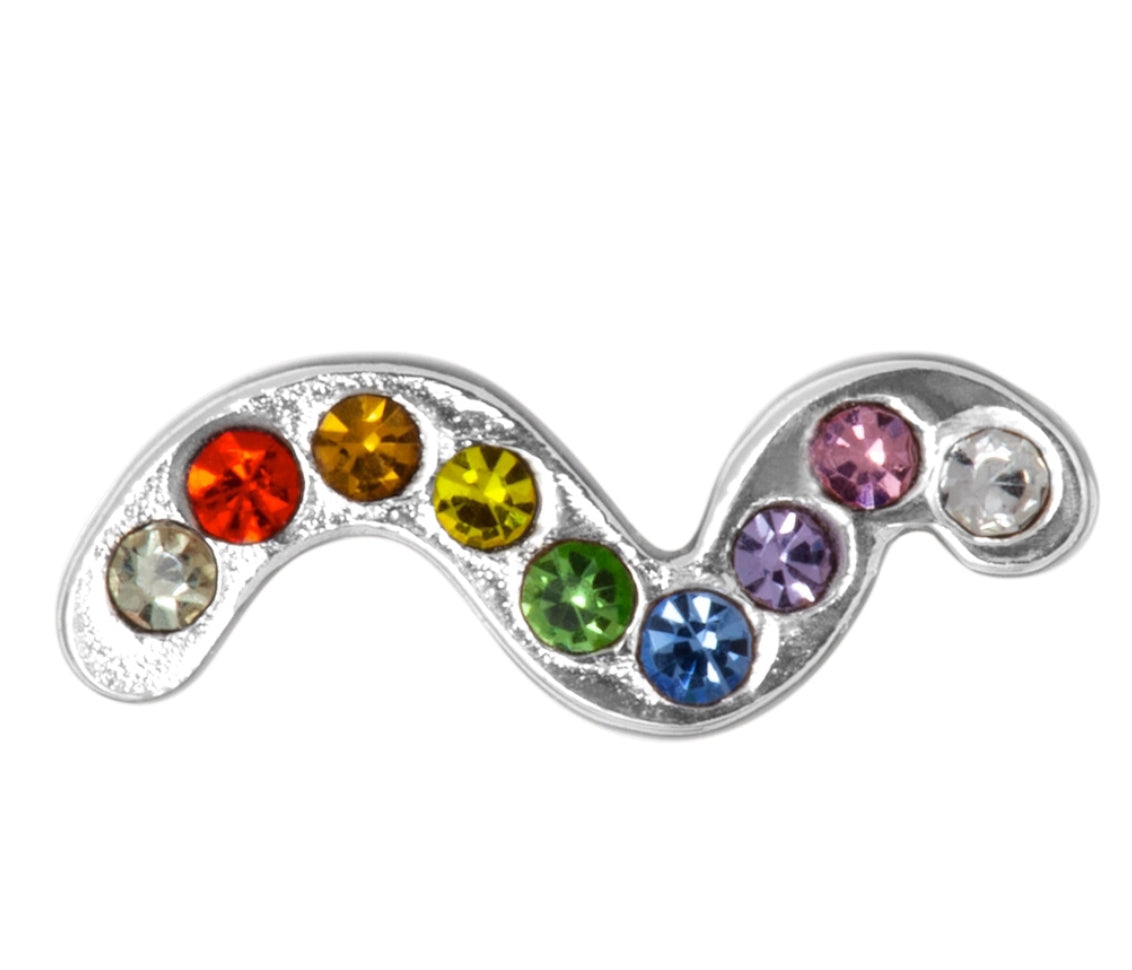 Lulu Copenhagen Snaky Rainbow Stud Earring