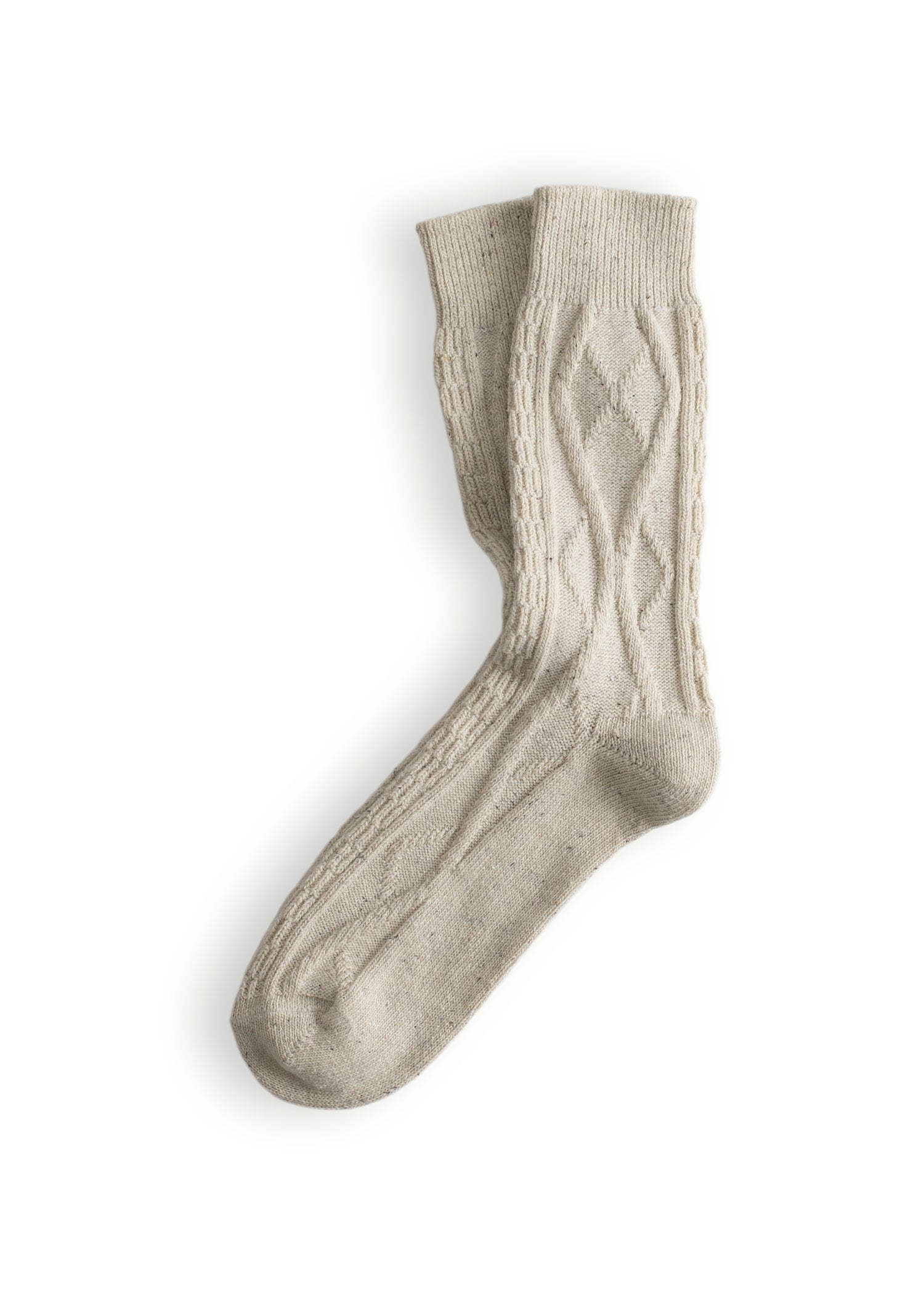 Thunders Love Braid Raw White Men’s Socks