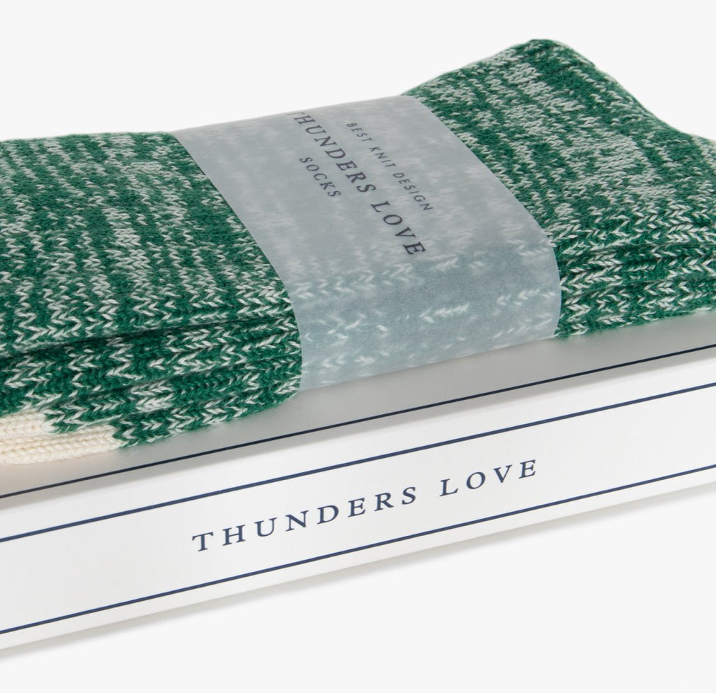 Thunders Love Nautical Turn Oceanside Green Socks