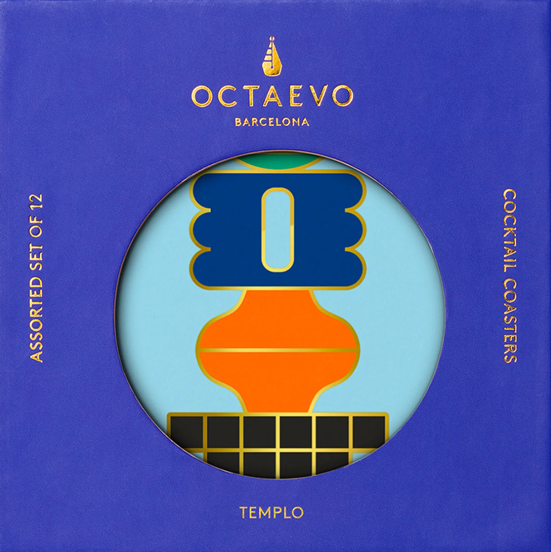 Octaevo Templo Paper Coasters Set