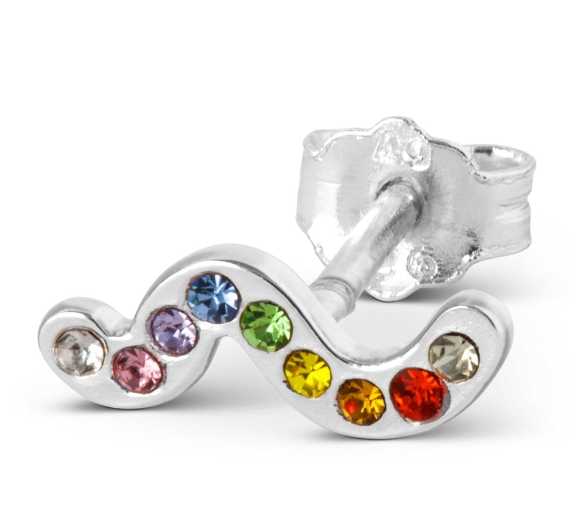 Lulu Copenhagen Snaky Rainbow Stud Earring