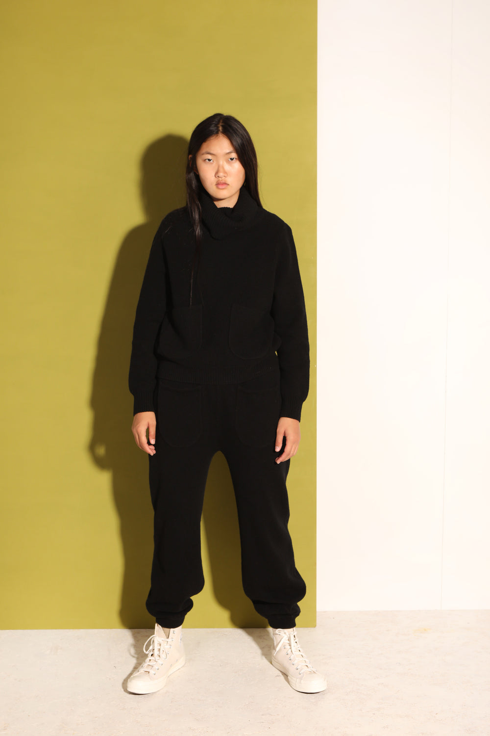 L.F Markey Kael Black Knit Jumper