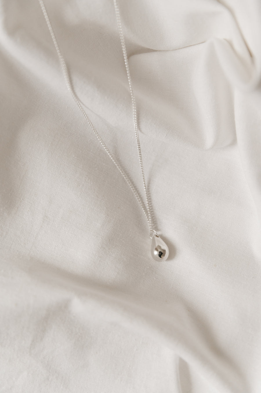 Studio Adorn Sterling Silver Droplet Pendant Necklace