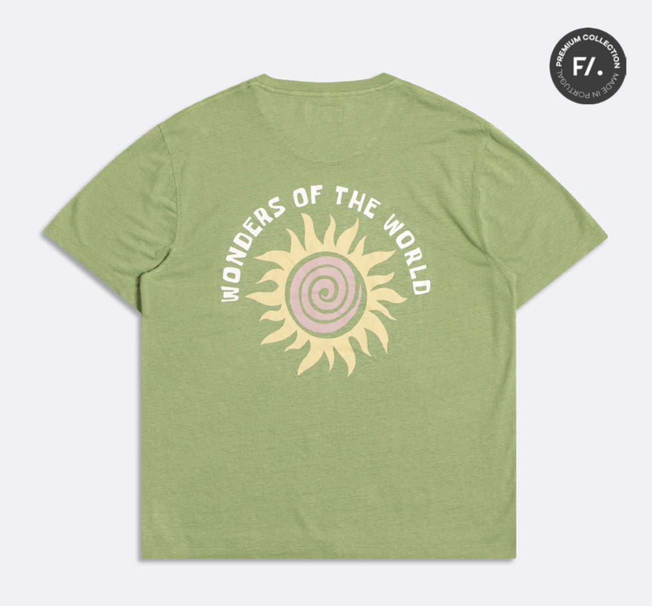Far Afield Hemp Wonders Sun Swirl Green T-shirt
