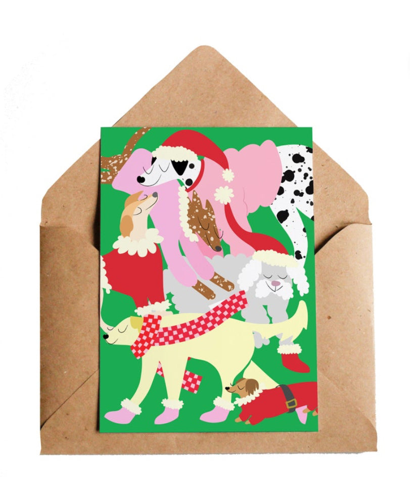 Lottie Hall Studio Bark The Herald Angels Sing Greetings Card Set