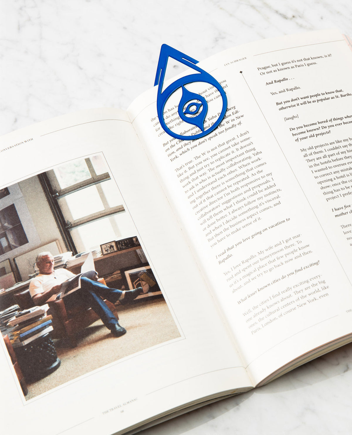 Octaevo Blue Nazar Brass Bookmark