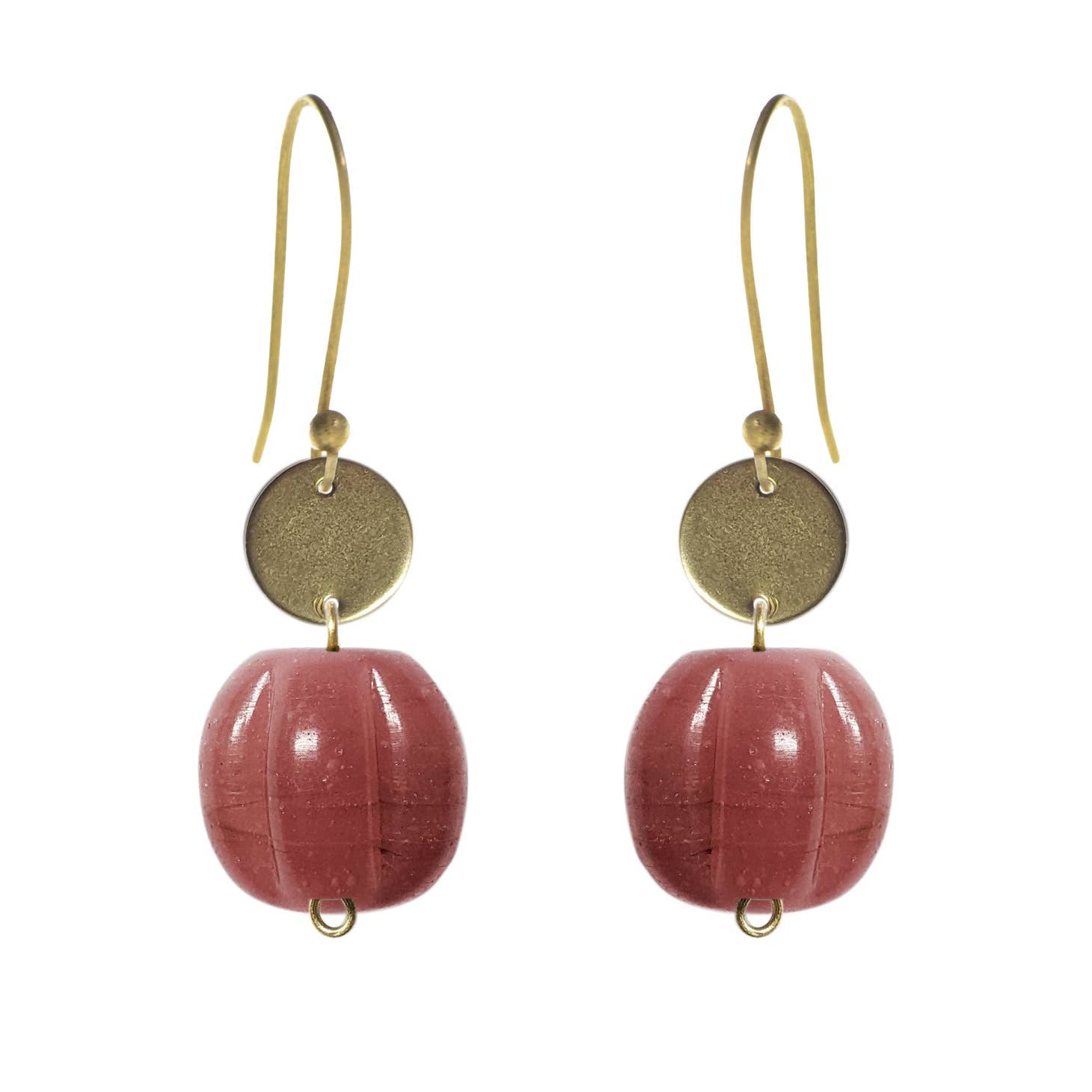Just Trade Garden Pink Drop Earrings