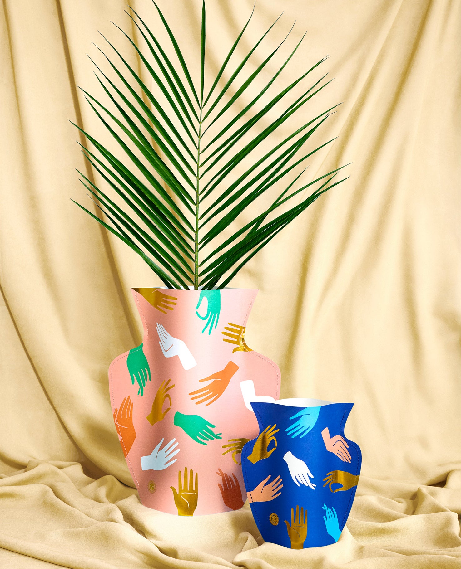 Octaevo Hamsa Pink Large Paper Vase