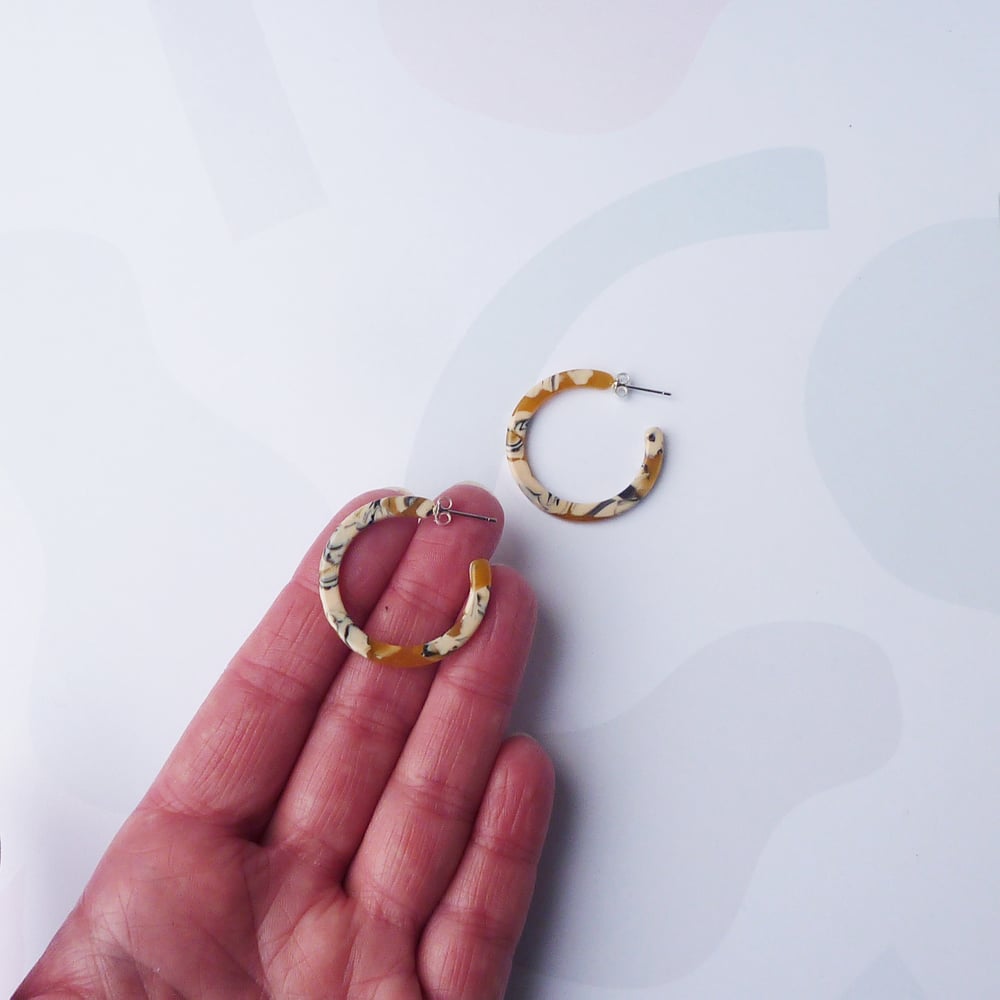 Custom Made Saffron Slim Midi Hoop Earrings