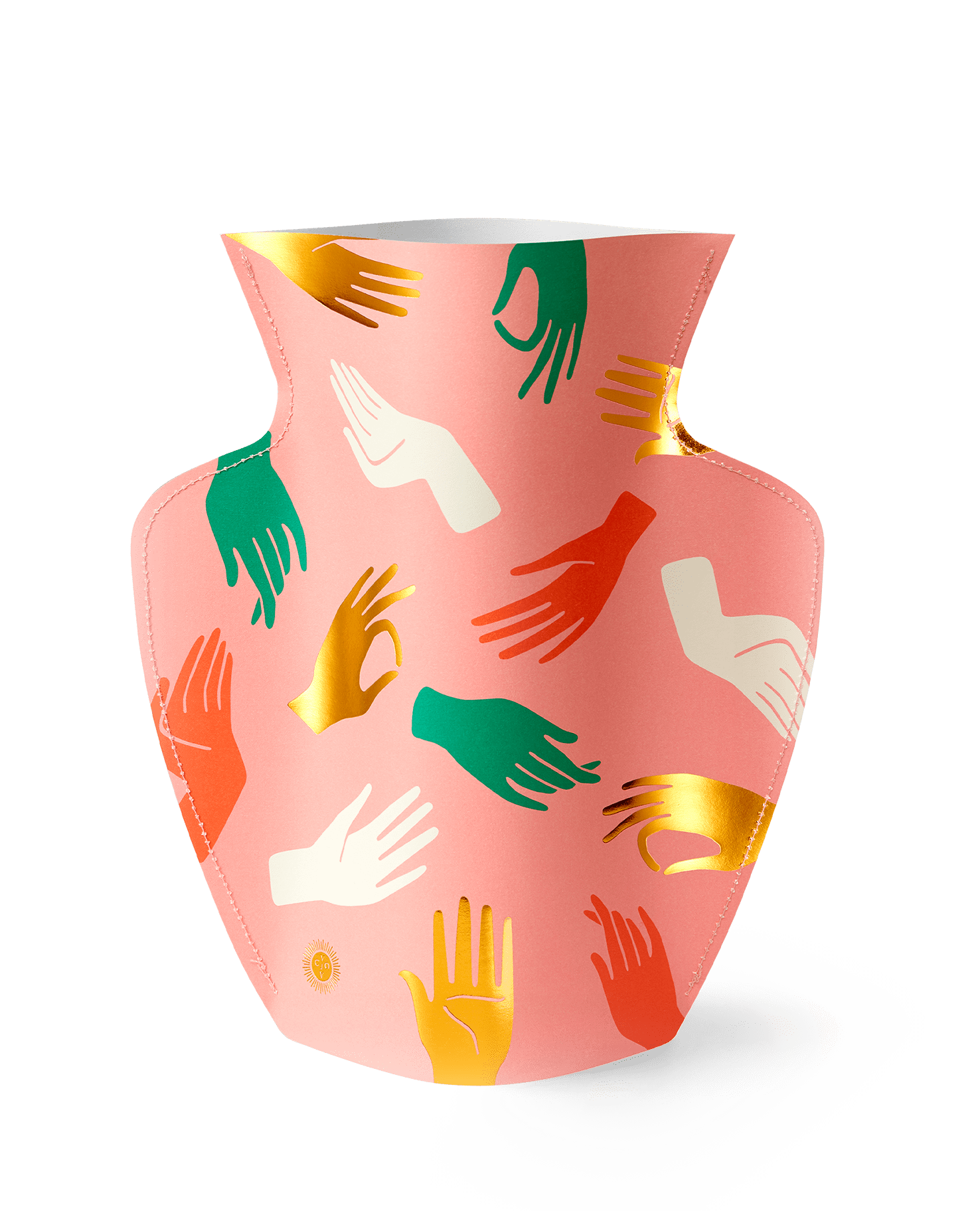 Octaevo Hamsa Pink Large Paper Vase