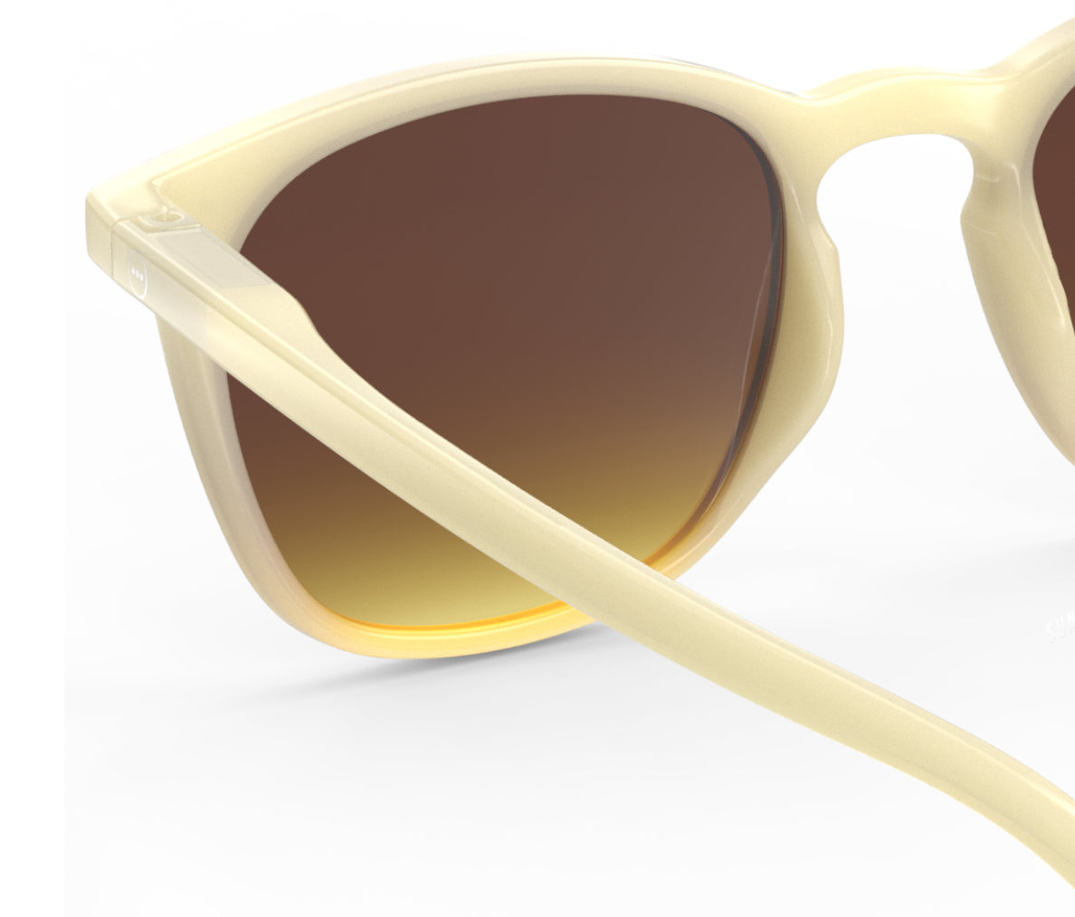 Izipizi #E Glossy Ivory Sunglasses