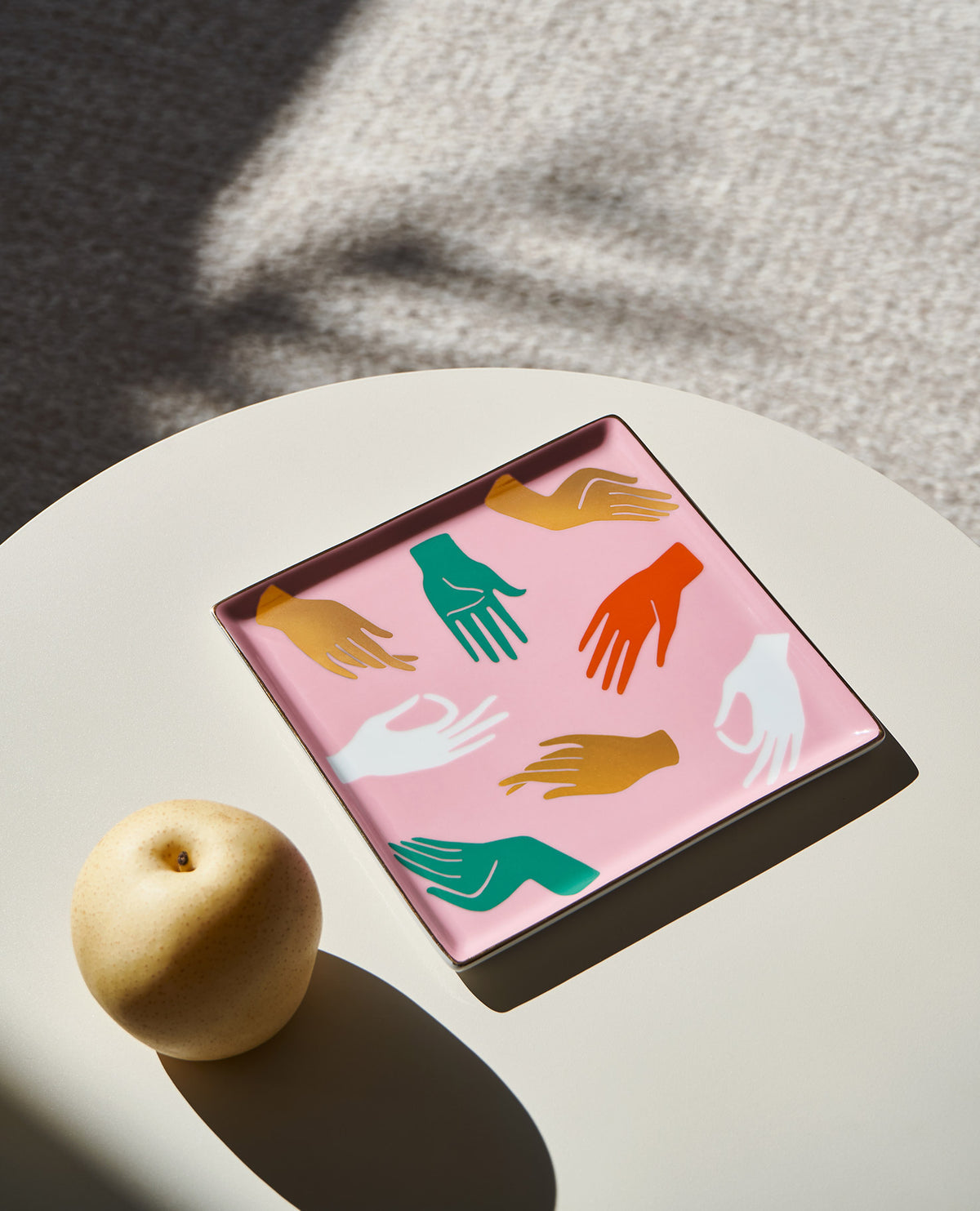 Octaevo Hamsa Pink Ceramic Catchall