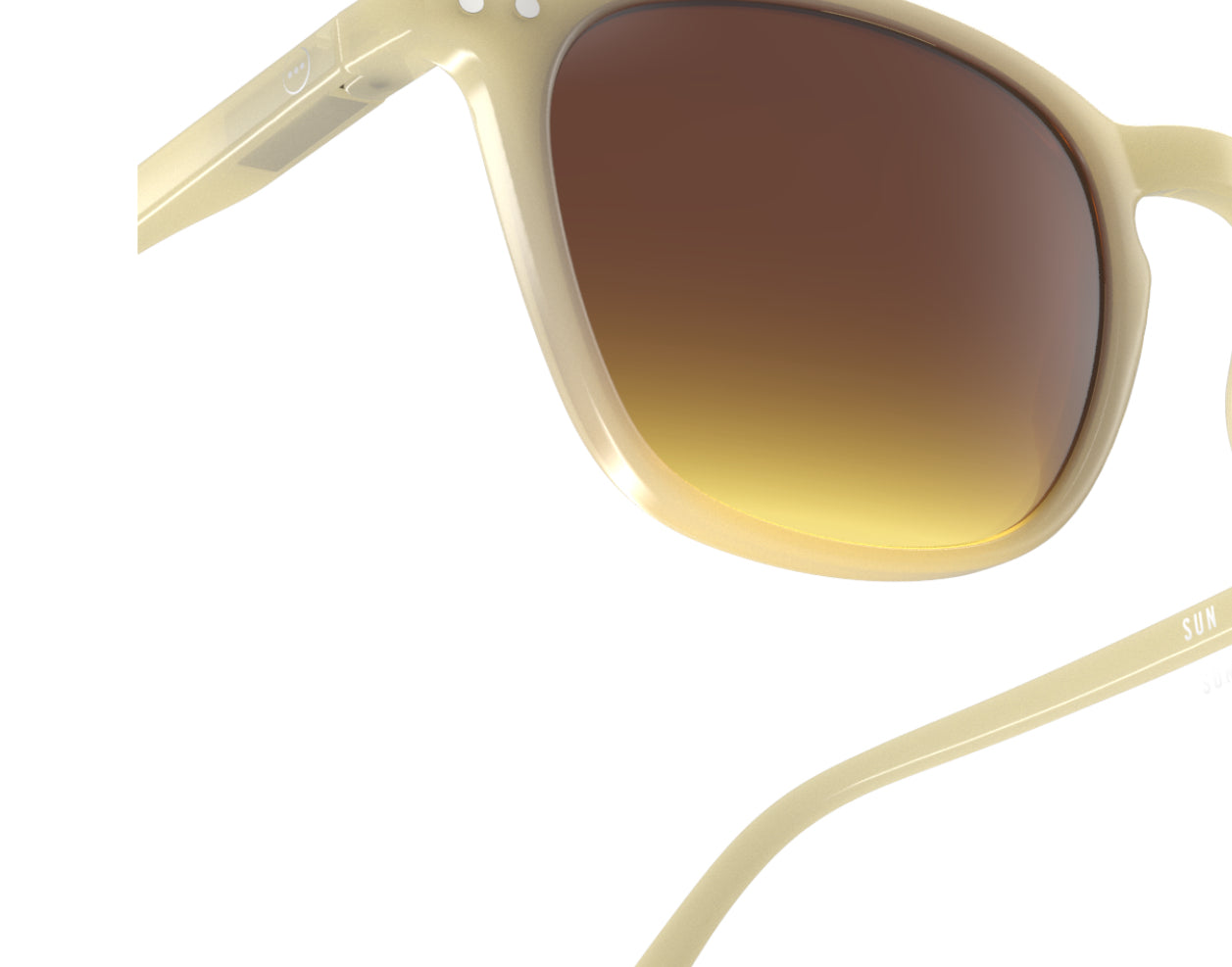 Izipizi #E Glossy Ivory Sunglasses