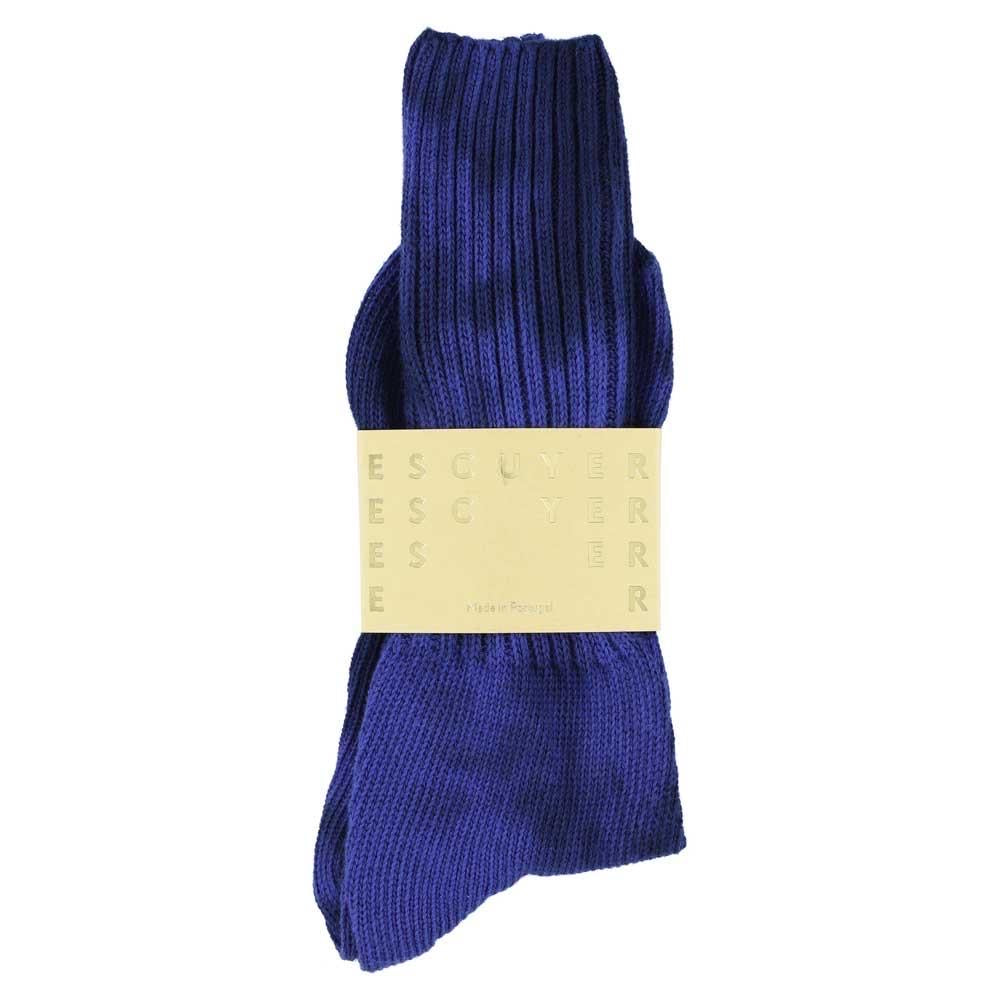 Escuyer Men’s Pirate Black Ultramarine Tie Dye Socks