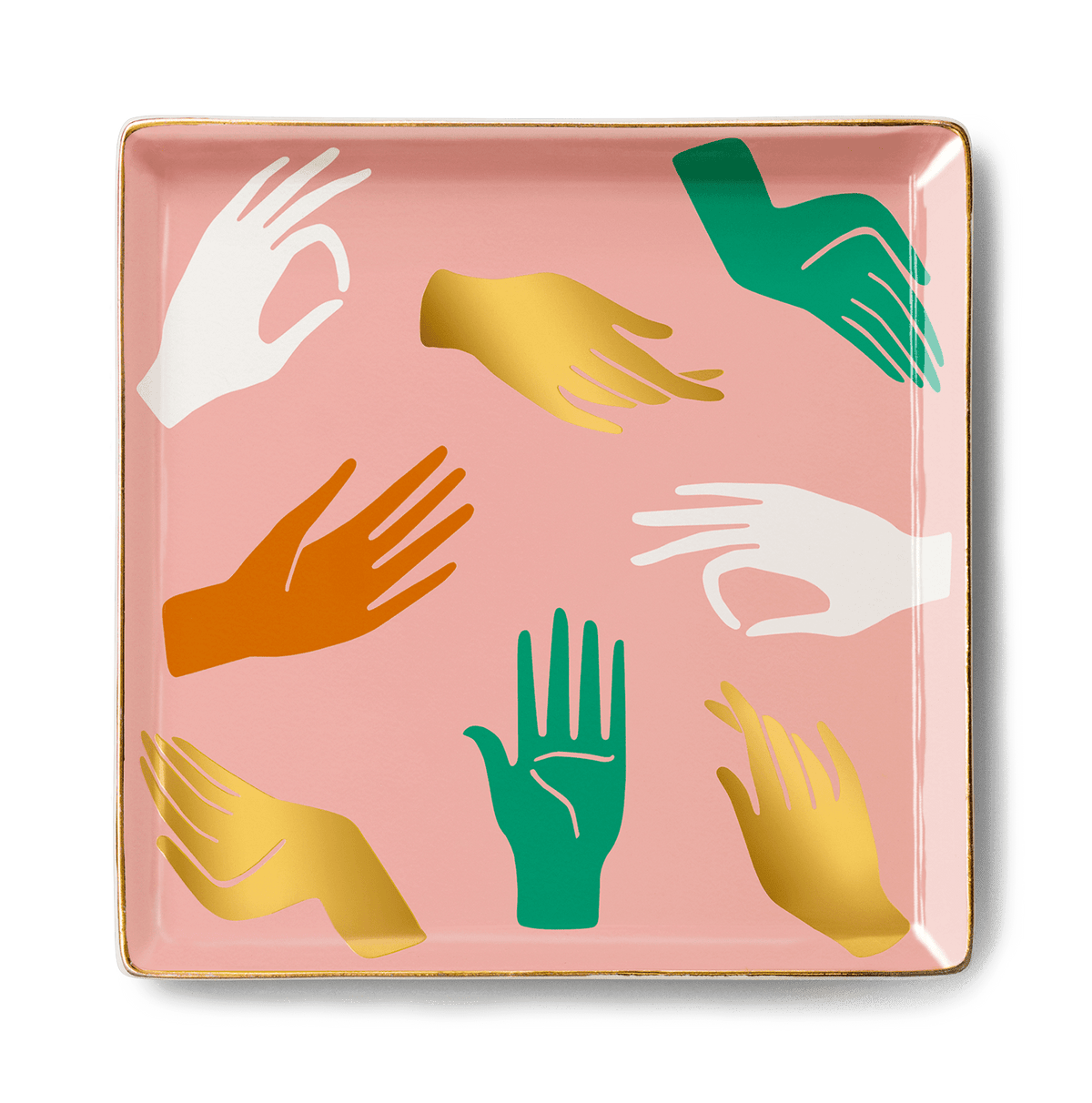 Octaevo Hamsa Pink Ceramic Catchall