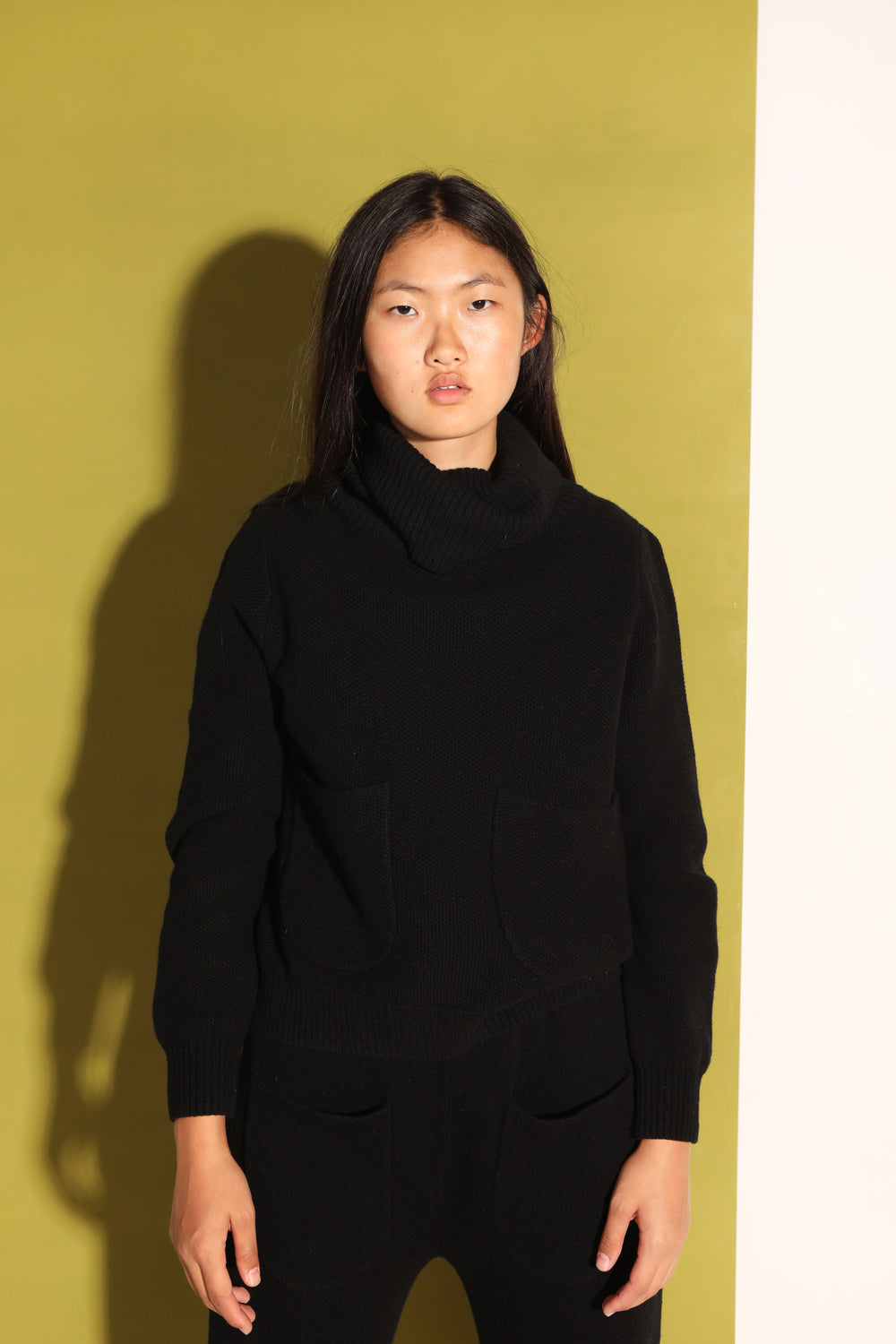 L.F Markey Kael Black Knit Jumper