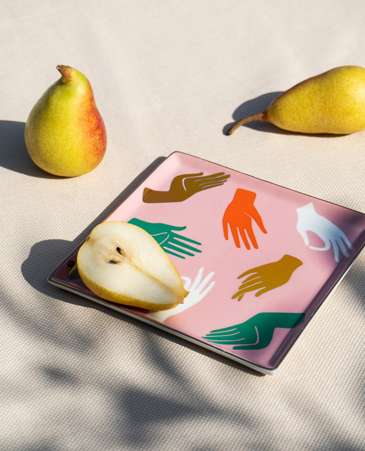 Octaevo Hamsa Pink Ceramic Catchall