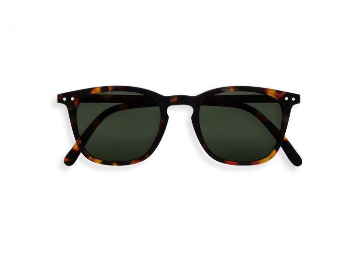 Izipizi #E Tortoise Green Lens Sunglasses