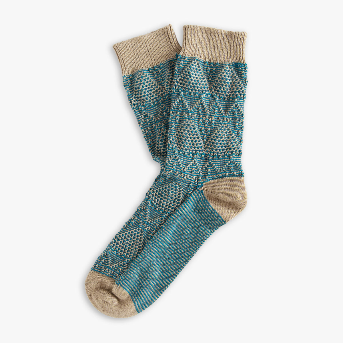 Thunders Love Criss Cross Teal Women’s Socks