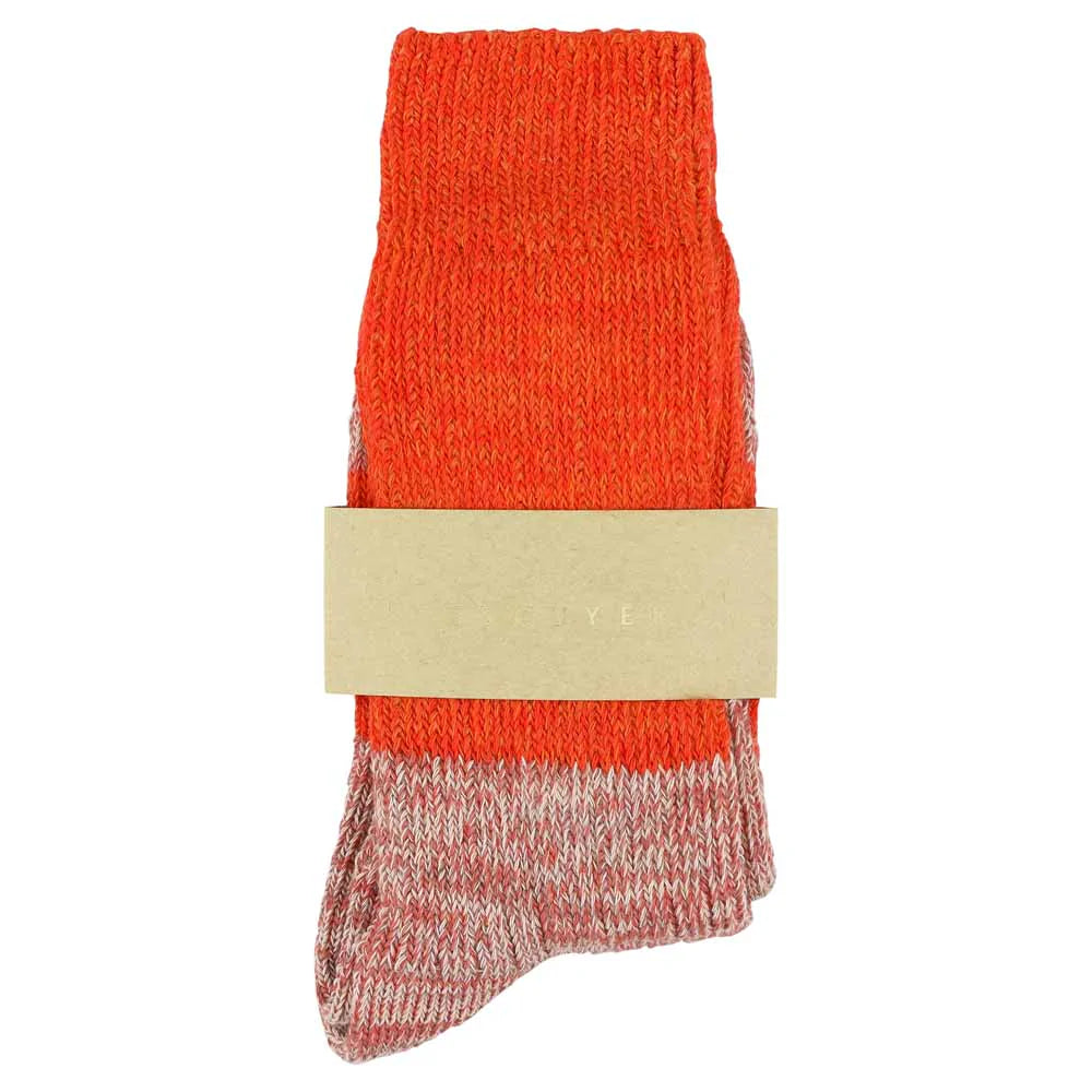 Escuyer Melange Blend Orange Pink Socks