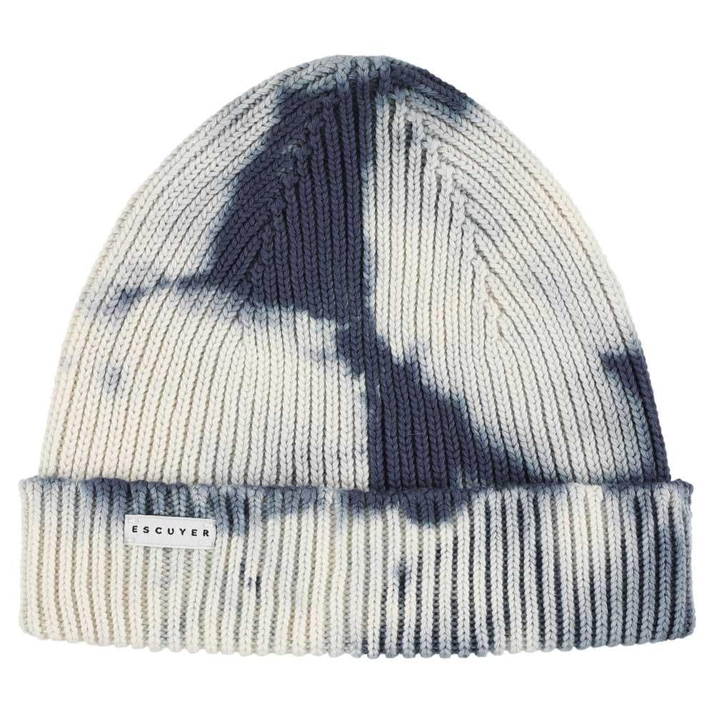 Escuyer Off White Graphite Tie Dye Beanie Hat