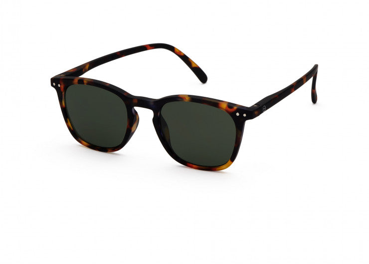 Izipizi #E Tortoise Green Lens Sunglasses