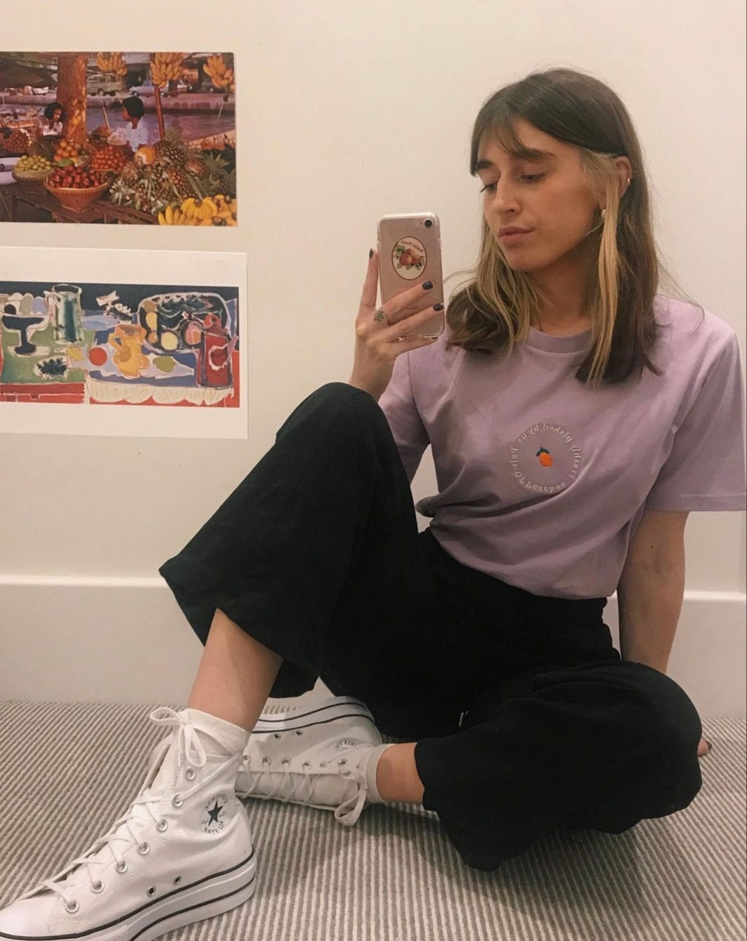 Pair Of Peaches Freshly Picked Lilac T-shirt