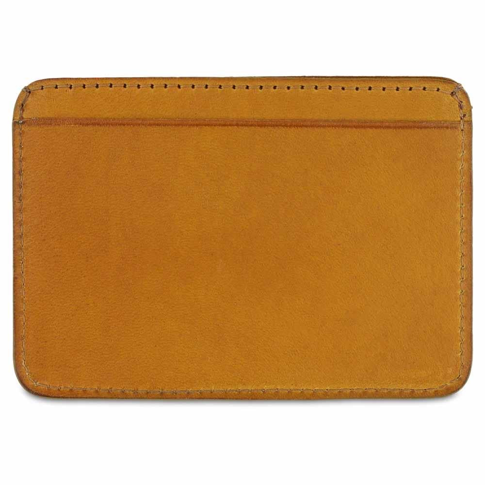 Escuyer Mustard Leather Card Holder