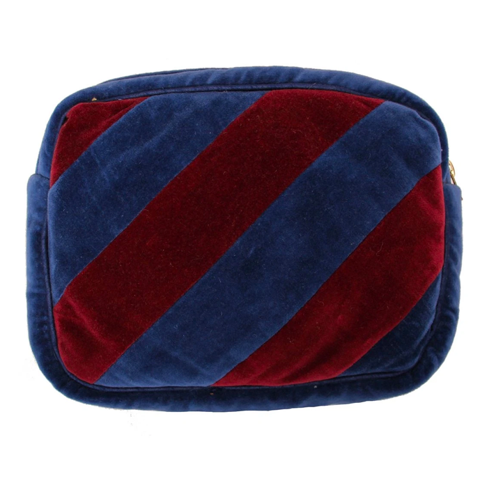 Ellies and Ivy Navy Bordeaux Make Up Bag