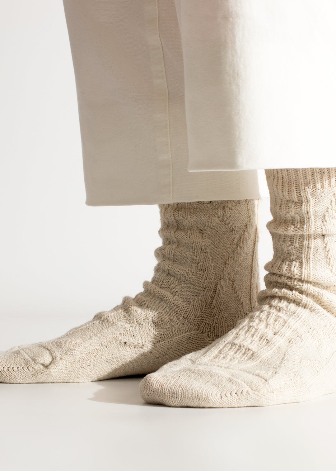 Thunders Love Braid Raw White Men’s Socks