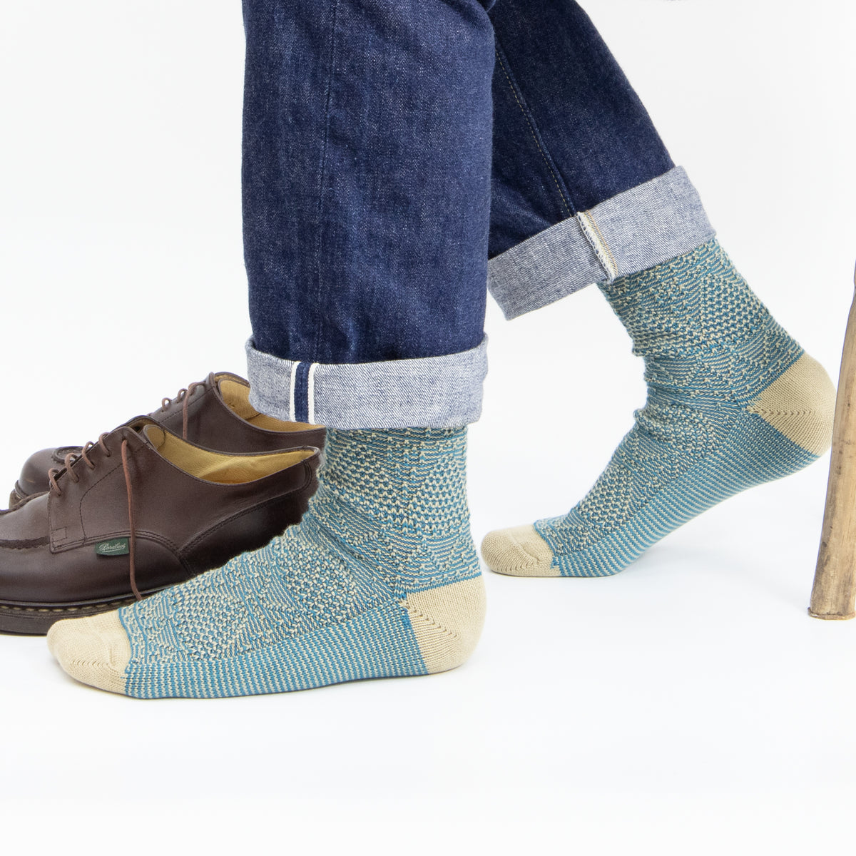 Thunders Love Criss Cross Teal Women’s Socks