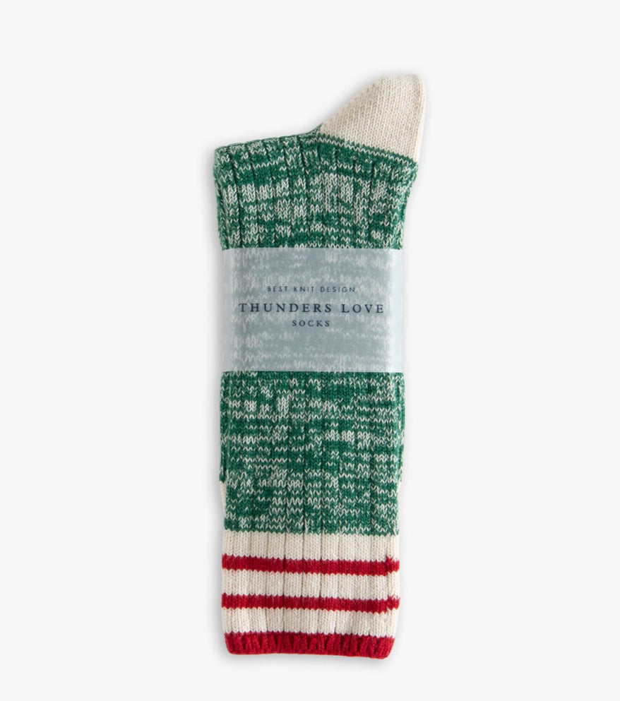 Thunders Love Nautical Turn Oceanside Green Socks
